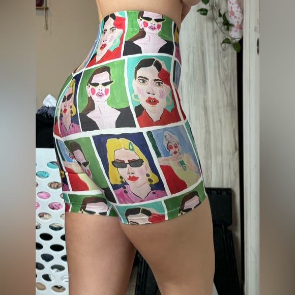 NWOT ZARA Natacha Paschal Bike Shorts - Picture 3 of 4